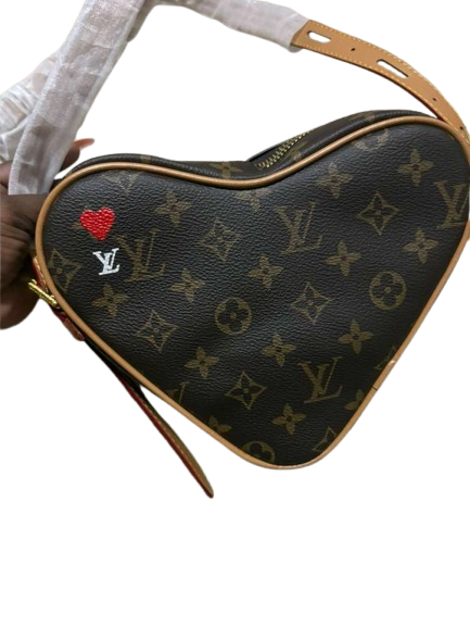 Louis Vuitton Neverfull MM Tote Bag - Monogram Heart Crossbody