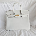 Mini Kelly-style handbags - White