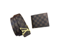 Louis Vuitton Belt and a bi-fold wallet