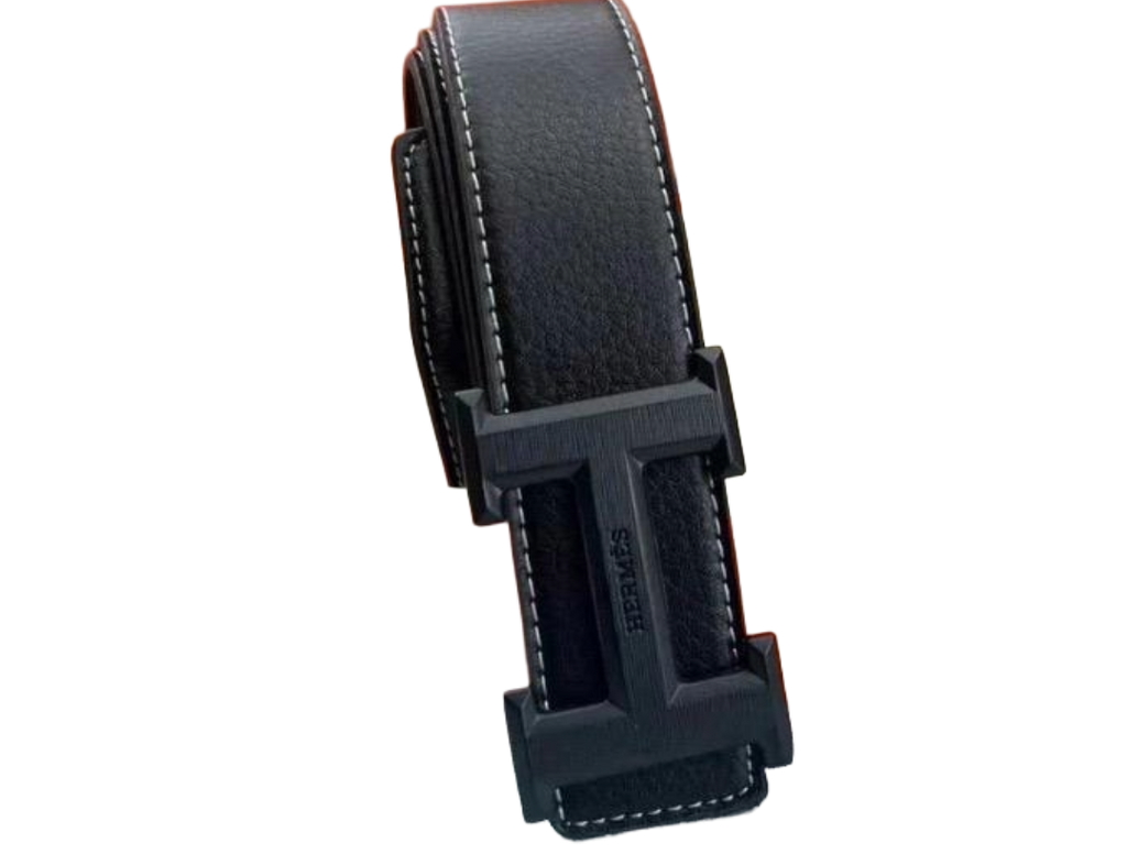 Hermès belt and Wallet Black