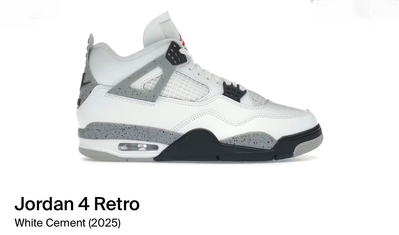 Air Jordan 4 Retro OG White Cement