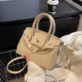 Mini Kelly-style handbags - Tan