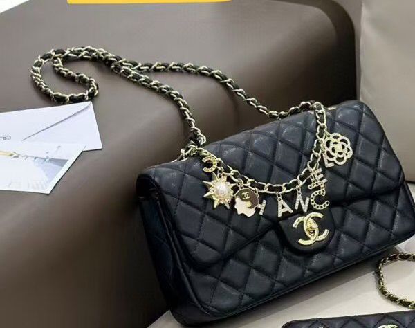 Chanel 21C Coco Charms Mini Rectangular Flap Bag