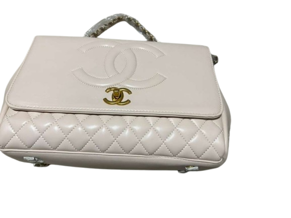 Chanel quilted beige