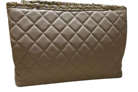 Chanel quilted beige