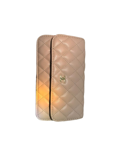 Chanel quilted beige