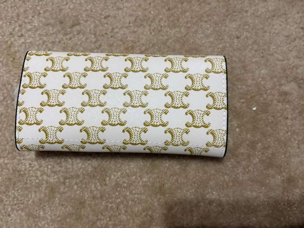 Celine Large Wallet in Triomphe Canvas