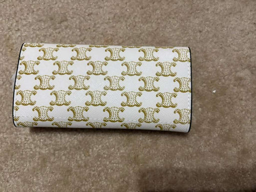 Celine Large Wallet in Triomphe Canvas