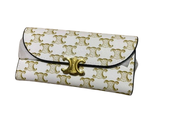 Celine Large Wallet in Triomphe Canvas