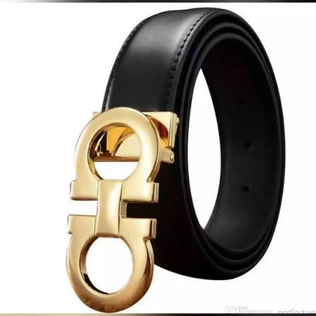 Salvatore Ferragamo Belt and Wallet Golden