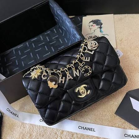 Chanel 21C Coco Charms Mini Rectangular Flap Bag