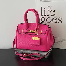 Mini Kelly-style handbags - Pink