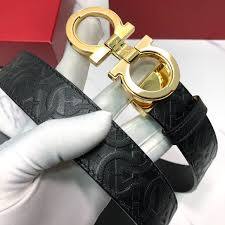 Salvatore Ferragamo Belt and Wallet Golden