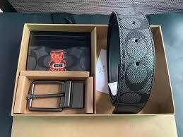 Coach belt and a bi-fold wallet