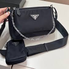 Prada Re-Nylon and Saffiano leather - Crossbody Shoulder Bag