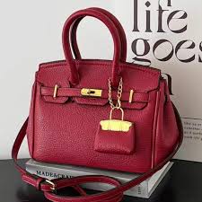 Mini Kelly-style handbags - Red