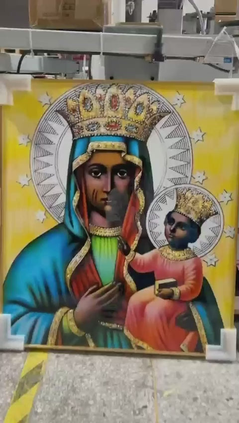 Ezili Dantor – The Divine Mother & Protector – Traditional Black Madonna Art
