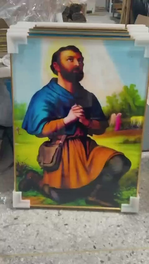 Kouzin Zaka (Azaka) – Spirit of the Harvest & Prosperity – Syncretic Saint Isidore Art