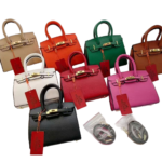 Mini Kelly-style handbags