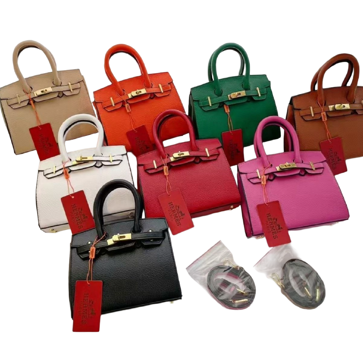 Mini Kelly-style handbags