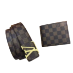 Louis Vuitton Belt and a bi-fold wallet