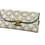 Celine Large Wallet in Triomphe Canvas
